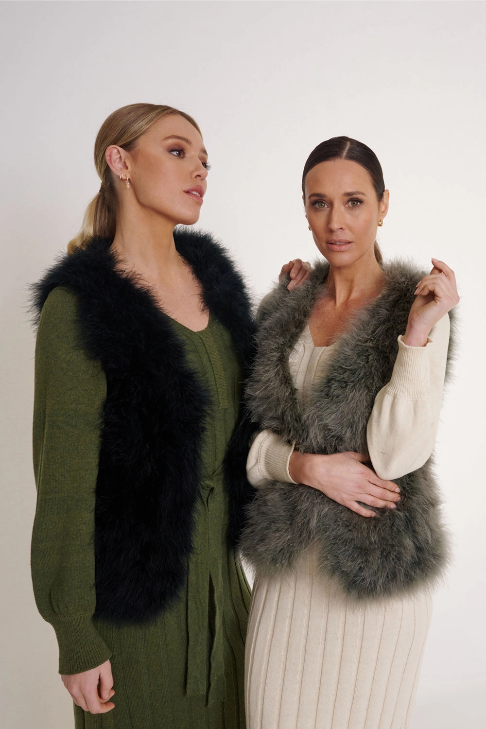 Adjustable Hemline Birds of a Feather - BOAF68 Pixie Feather Vest