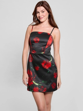 Trendy Vibe Black Floral Maelle Mini Dress