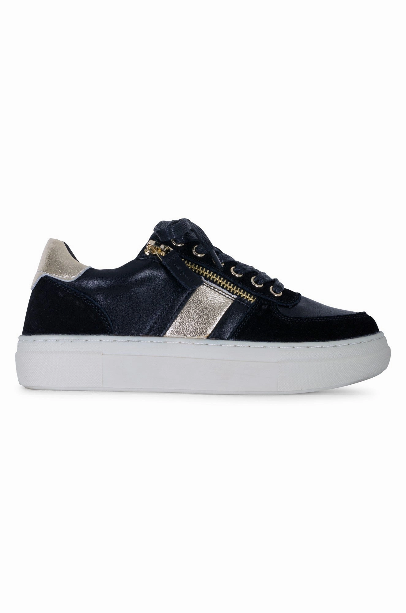 Black with Gold Stripe Sneaker | BLACK | CASSEY AB Padded Power