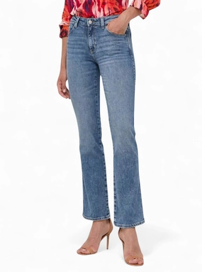 Blue Mid Rise Sexy Straight Jeans Beach Day Sustainable