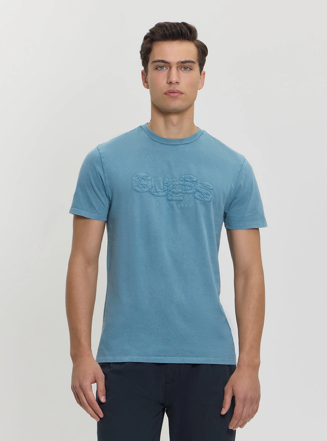 Lightweight Jacket Soft Material Blue Multi Basic Stack T-Shirt