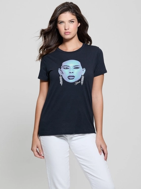 Blue Sometimes Easy T-Shirt Hydrophobic Threadwork