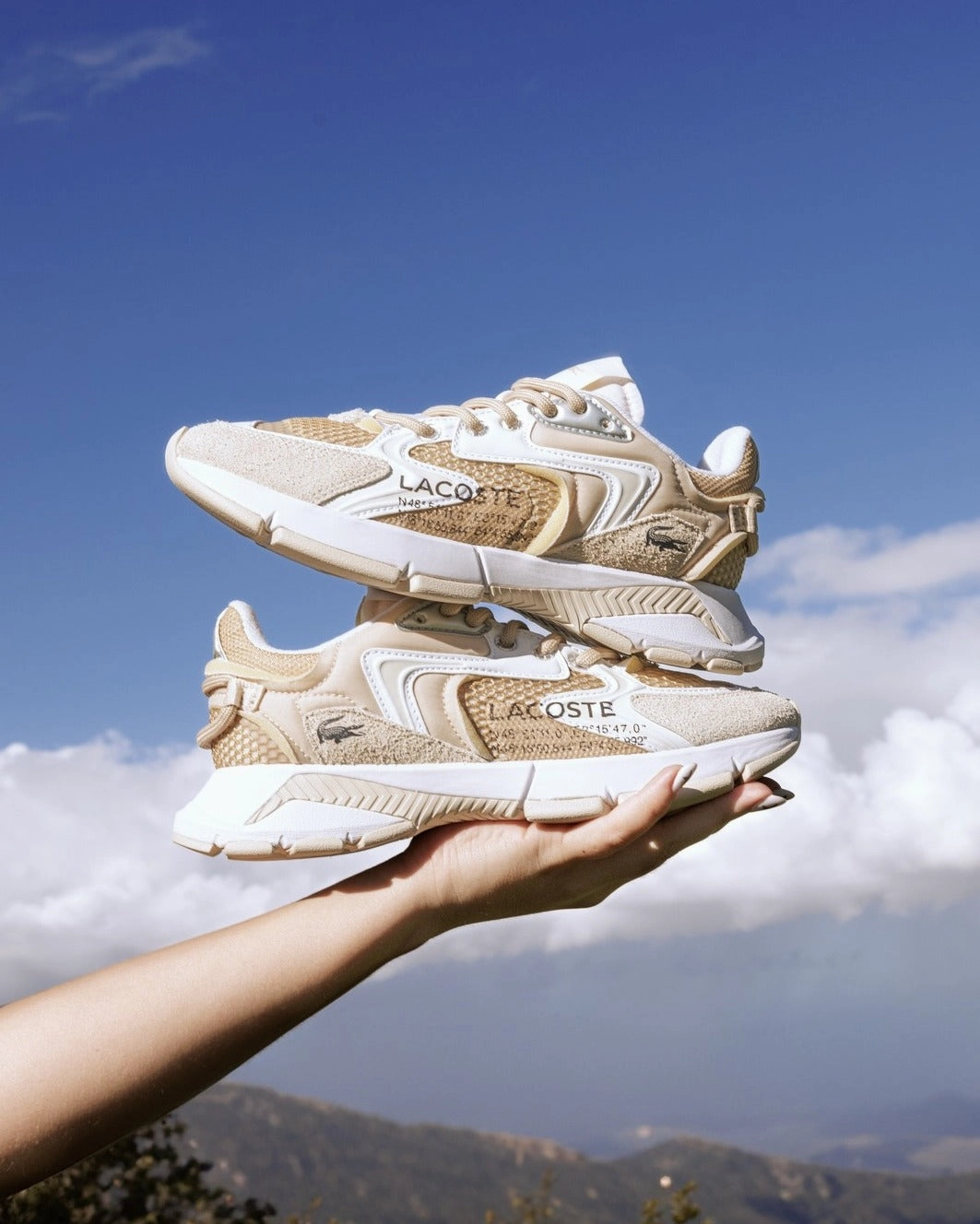 Reflective details Soft Walk L003 Neo 124 Lt Tan White