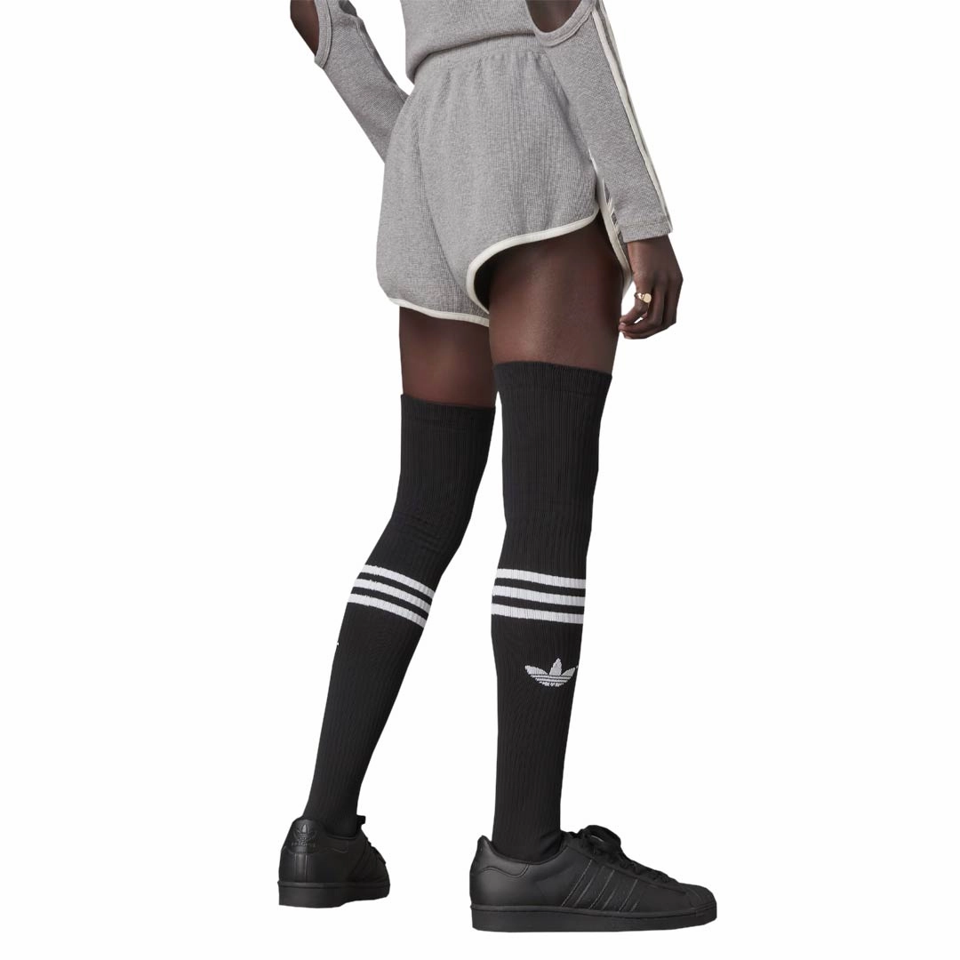 adidas - Women's Blue Version Waffle Shorts (HE1473) Ultra Soft Texture Casual Office