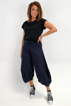 Boom Shankar Guru Pant Basic Navy Non Restrictive Fit Chic Look