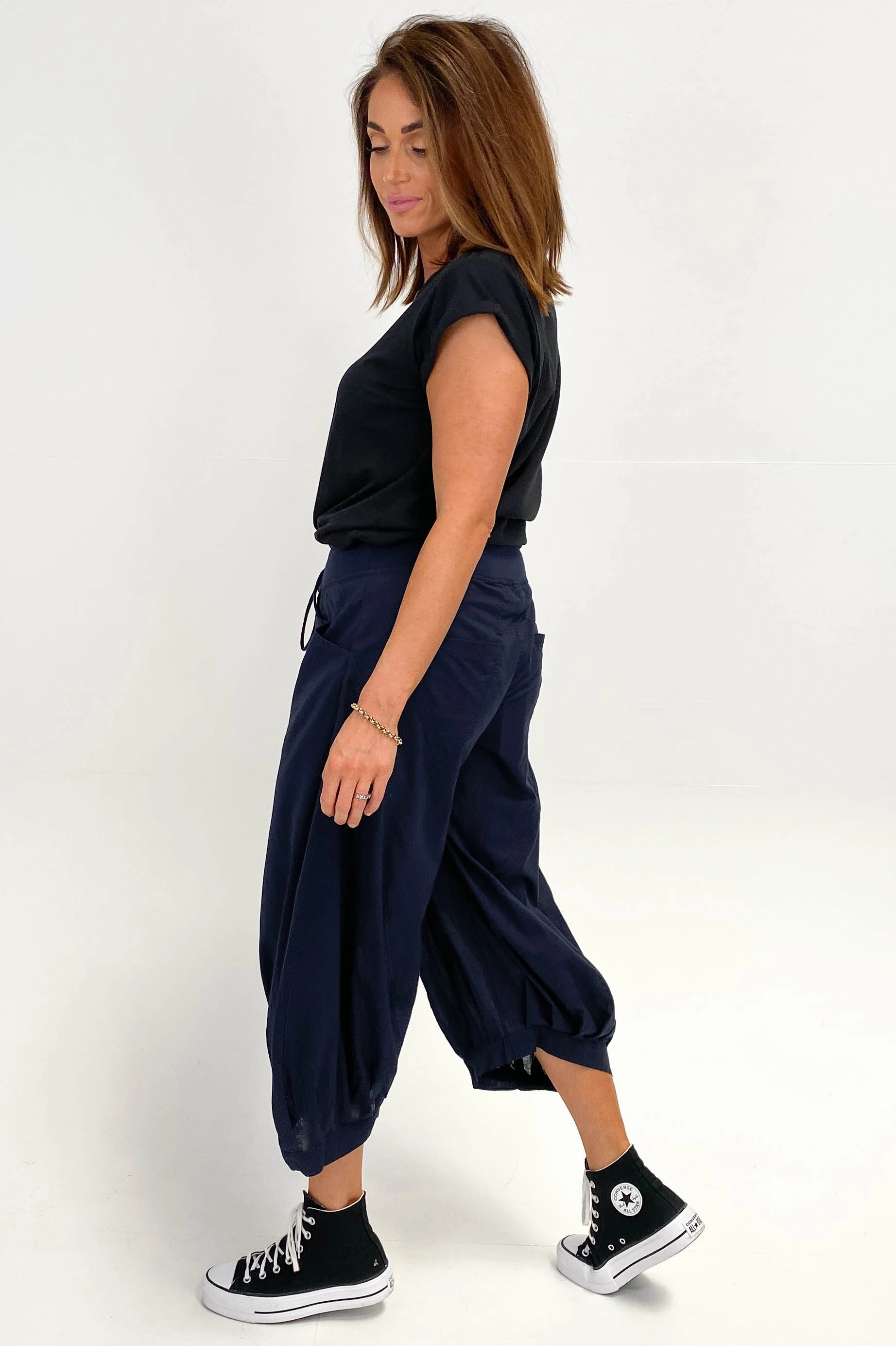 slim fit Luxury Choice Weekend Trip Boom Shankar Guru Pant Basic Navy