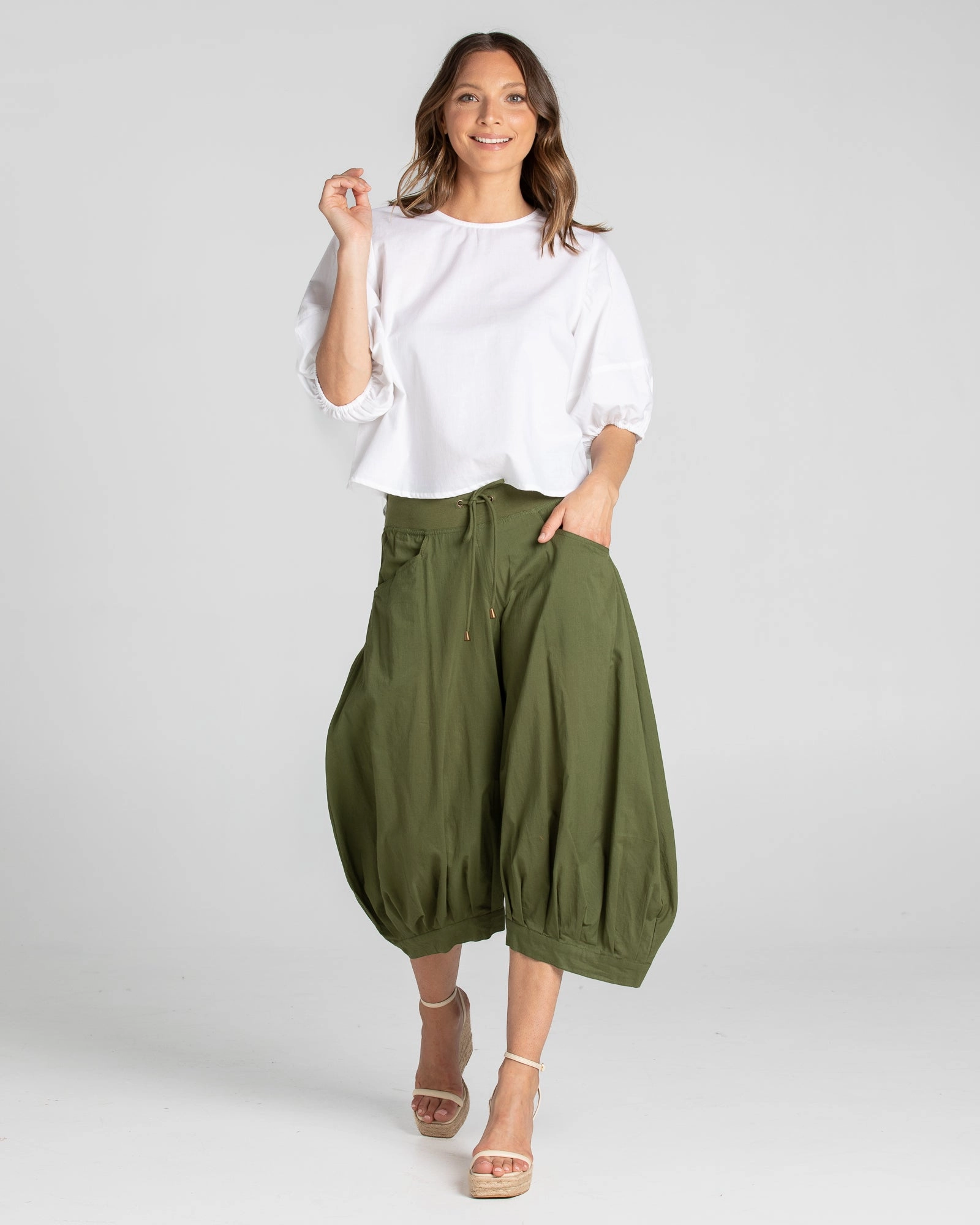 Sporty Vibe For Teens Stretch Fit Boom Shankar Guru Pant Khaki