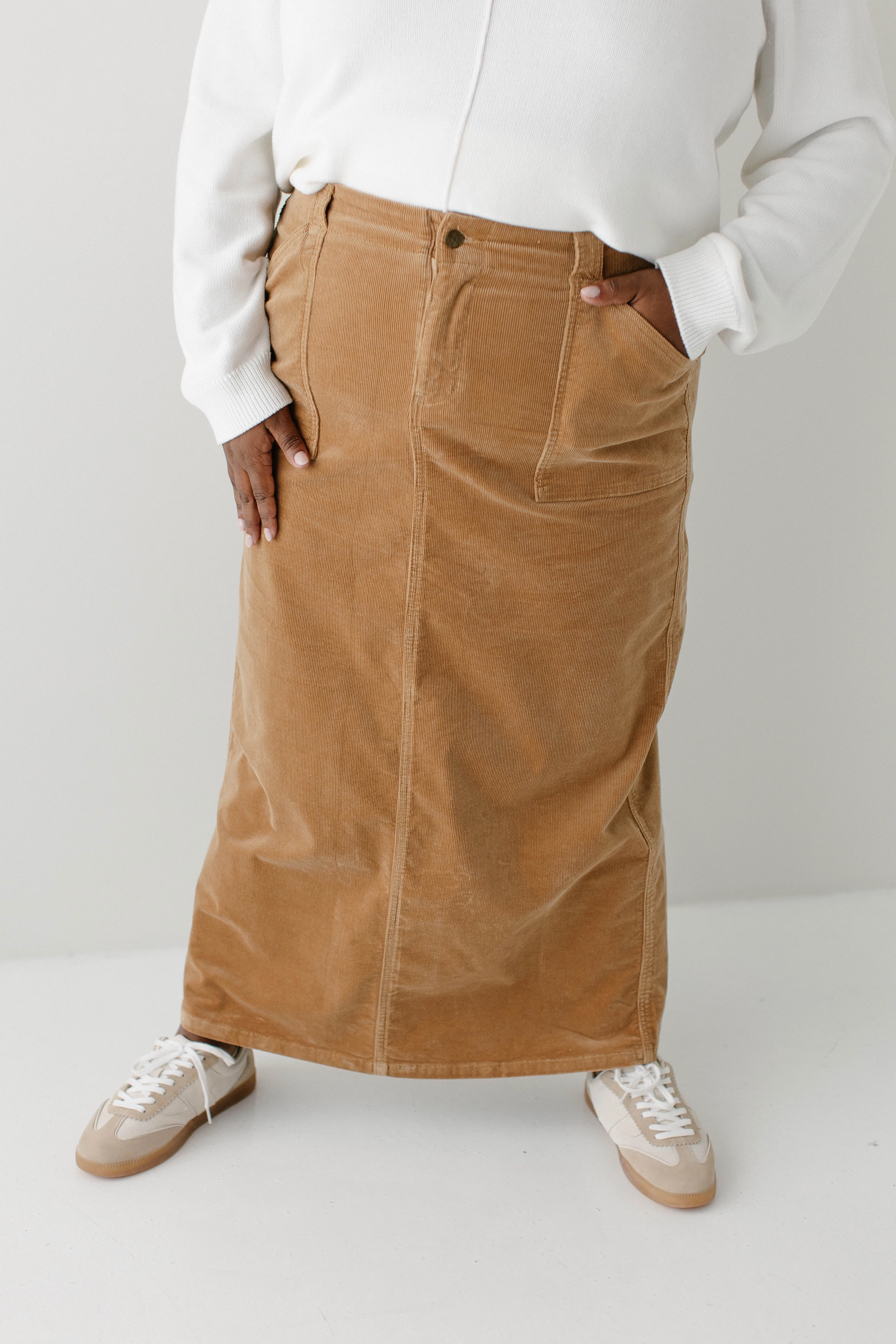 Handmade Item 'Autumn' Corduroy Maxi Length Skirt