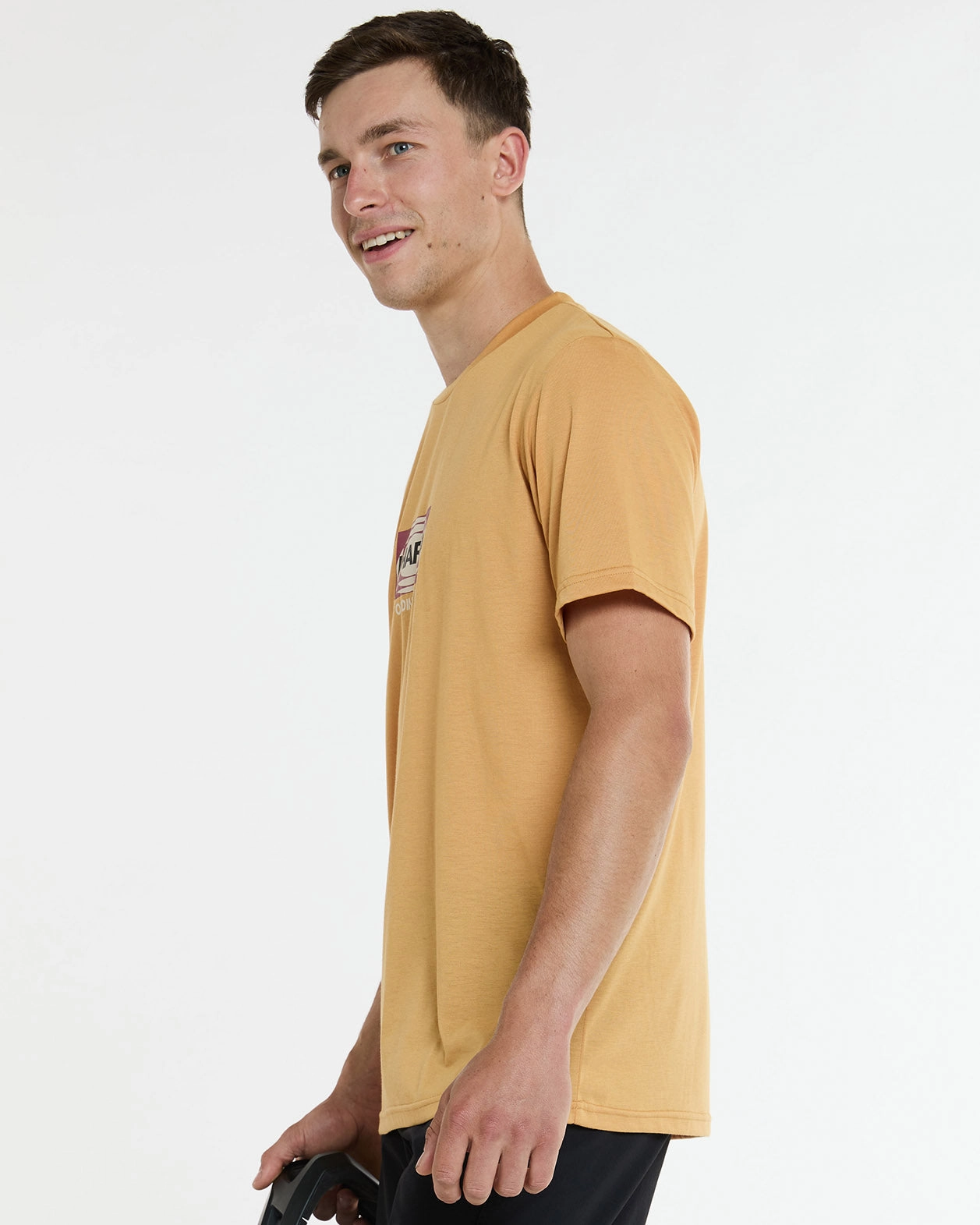 Fashion Top Mens Short Sleeve Tech Tee | Golden