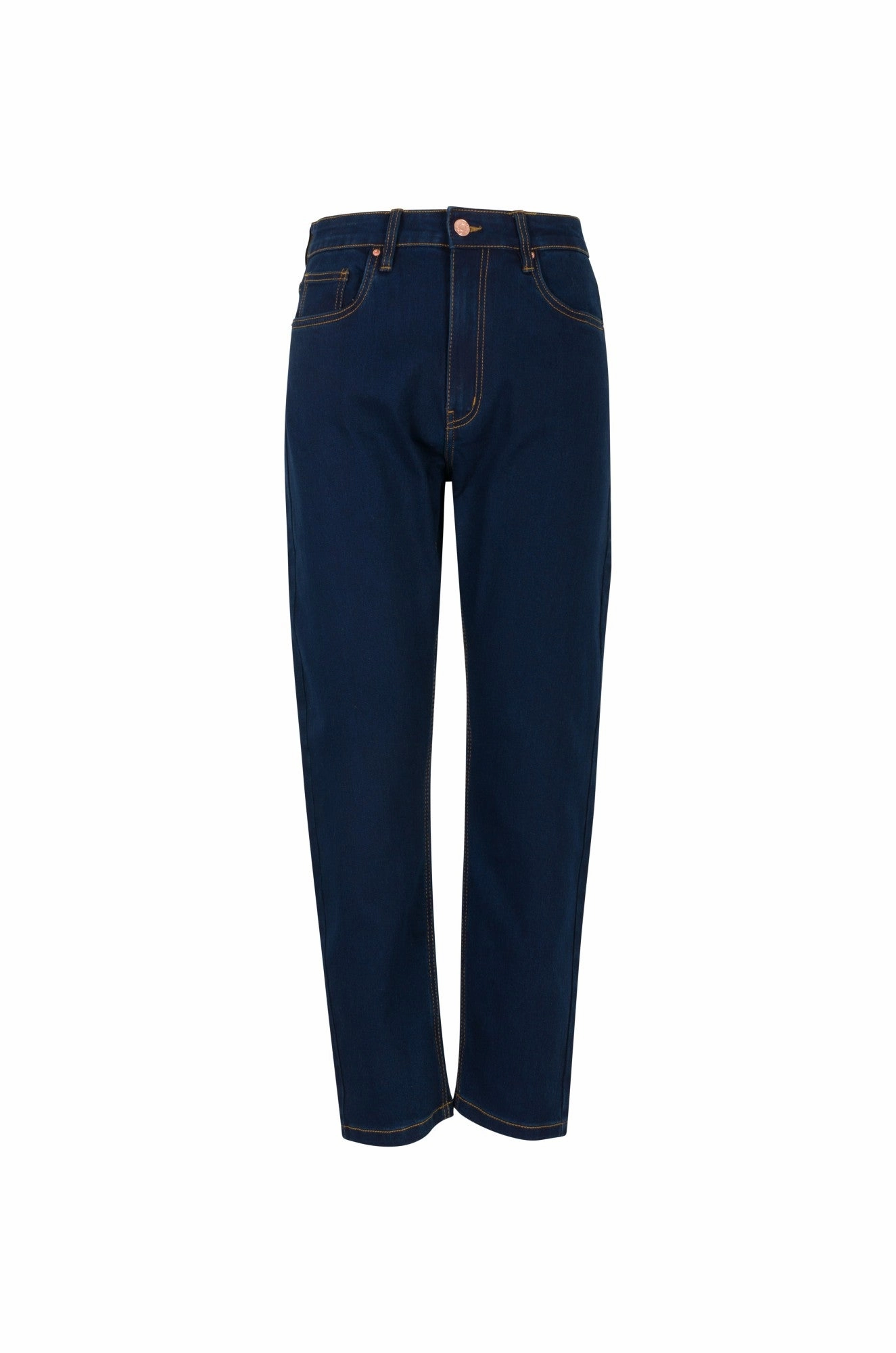 Button Fly Closure Slim Silhouette Mom fit Wonder Denim Short Jeans | DARK INDIGO | 6623B1