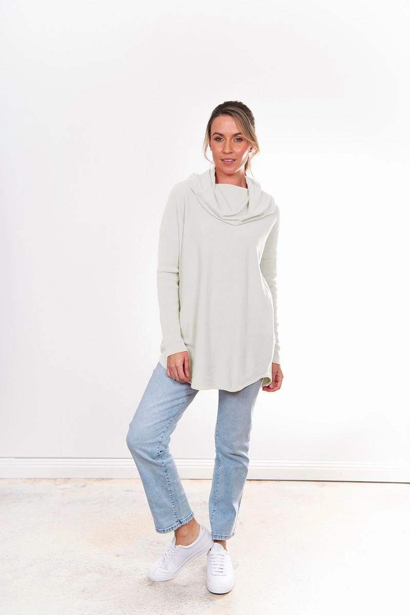 Bridge and Lord - BL4653 Cowl Neck Sweater Comfy Vibes