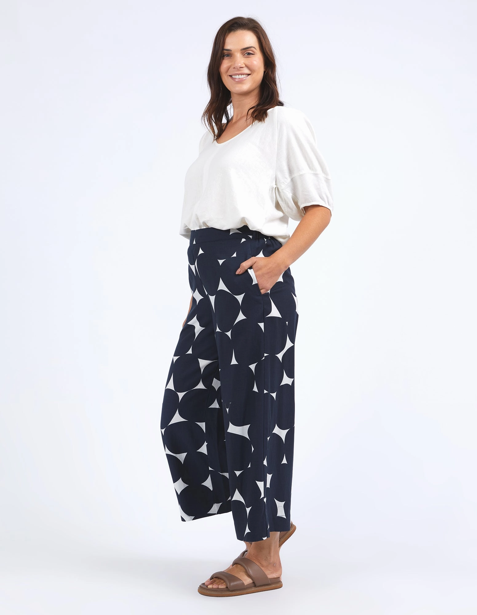 Elm Demi Spot Pant Spot Print Anti Static Fabric