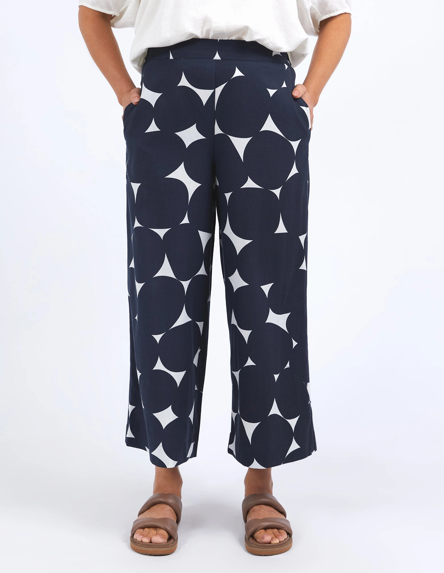 Soft and Chic Elm Demi Spot Pant Spot Print