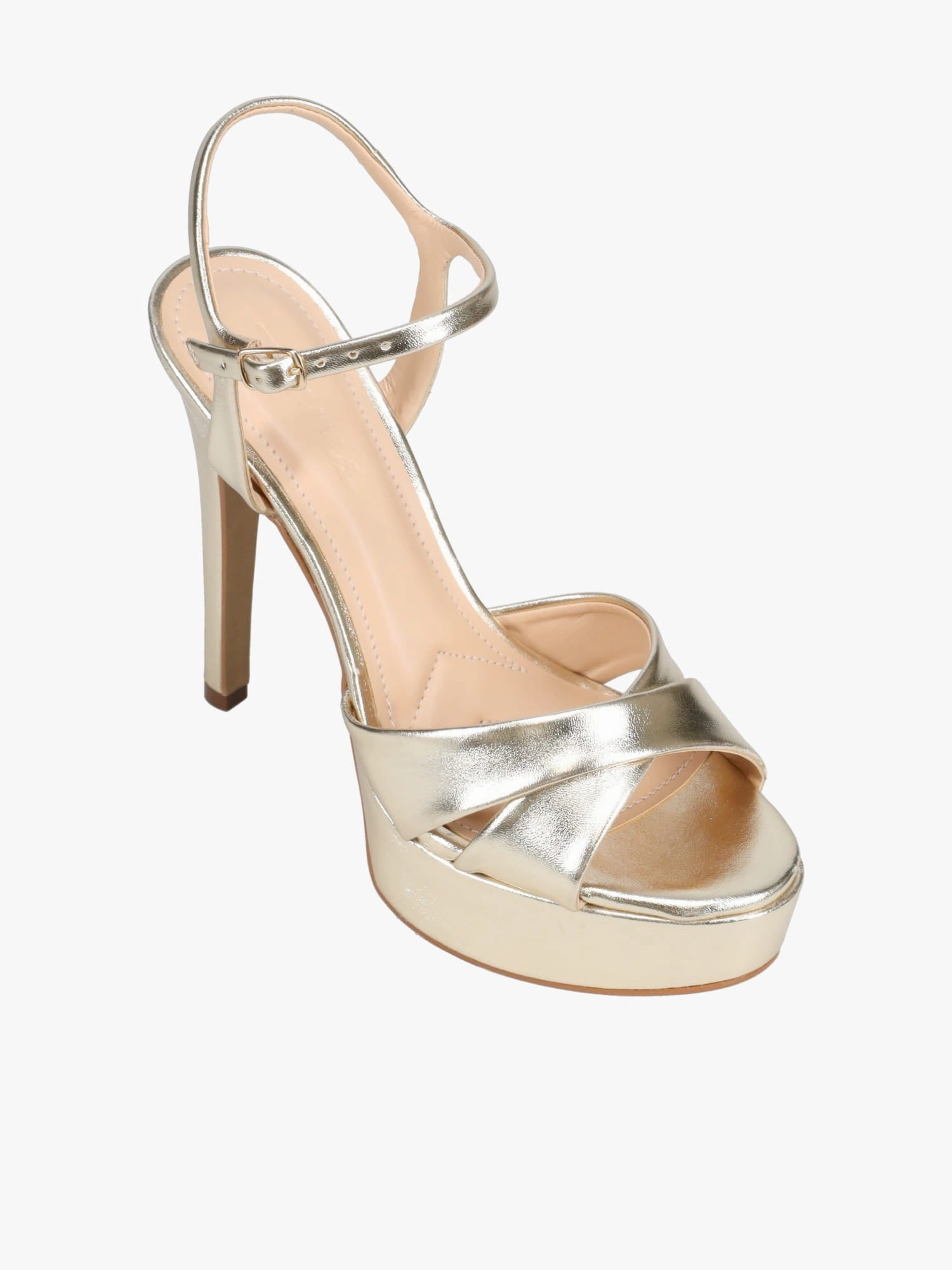 Comfortable Wedding Shoes Trendy Mood Calypso Ouro Soft Metalizado