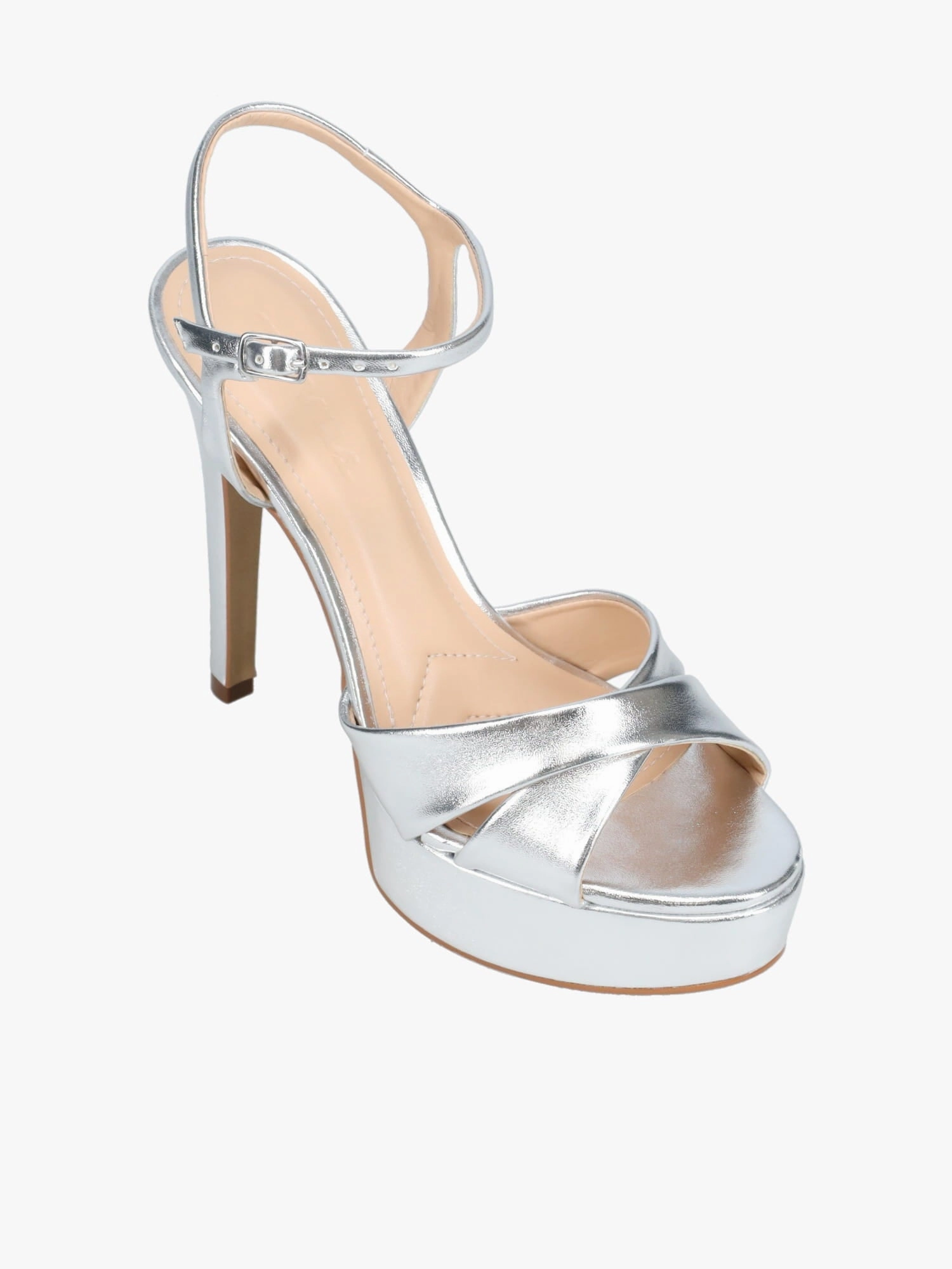 Memory foam insole Traction Outsole Calypso Prata Soft Metalizado