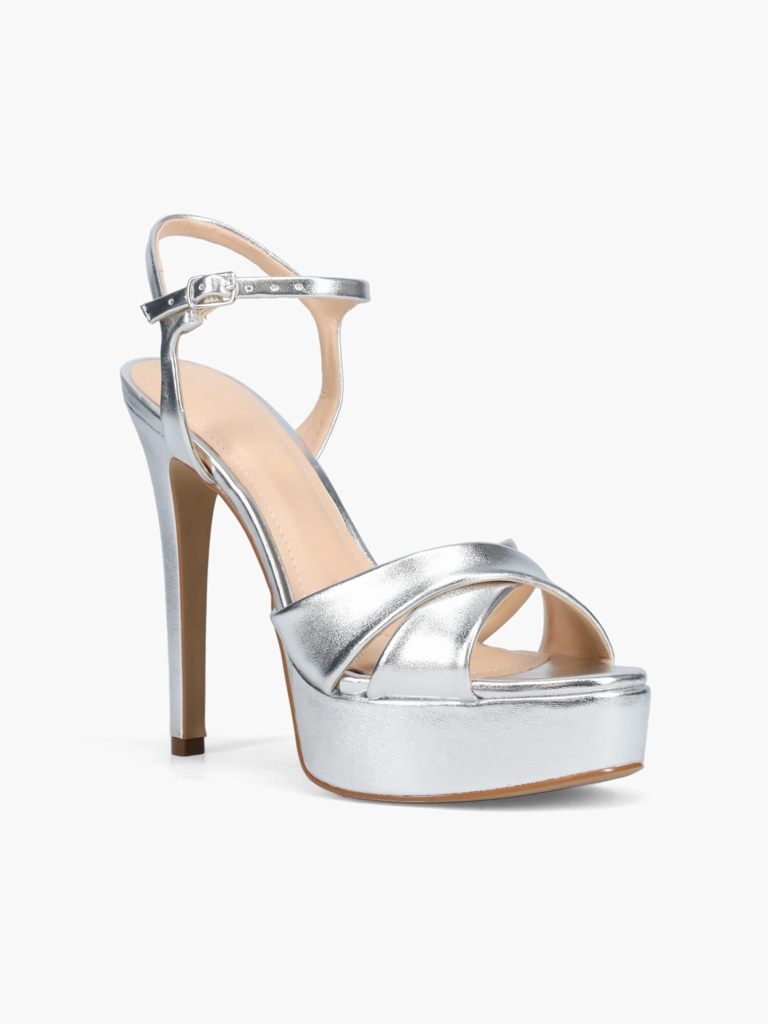 Wedding Party Shoes Calypso Prata Soft Metalizado