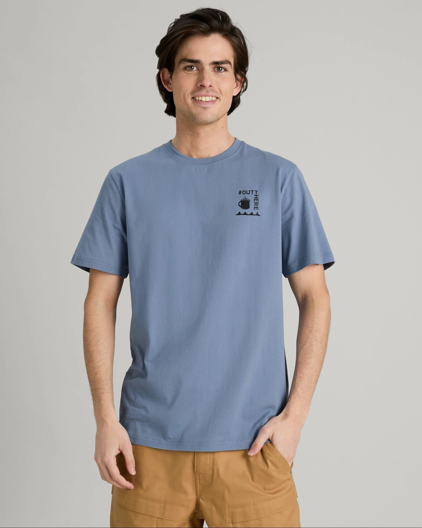 SoftKnit Camp Vibes Men's Organic Cotton T-shirt - At Twilight