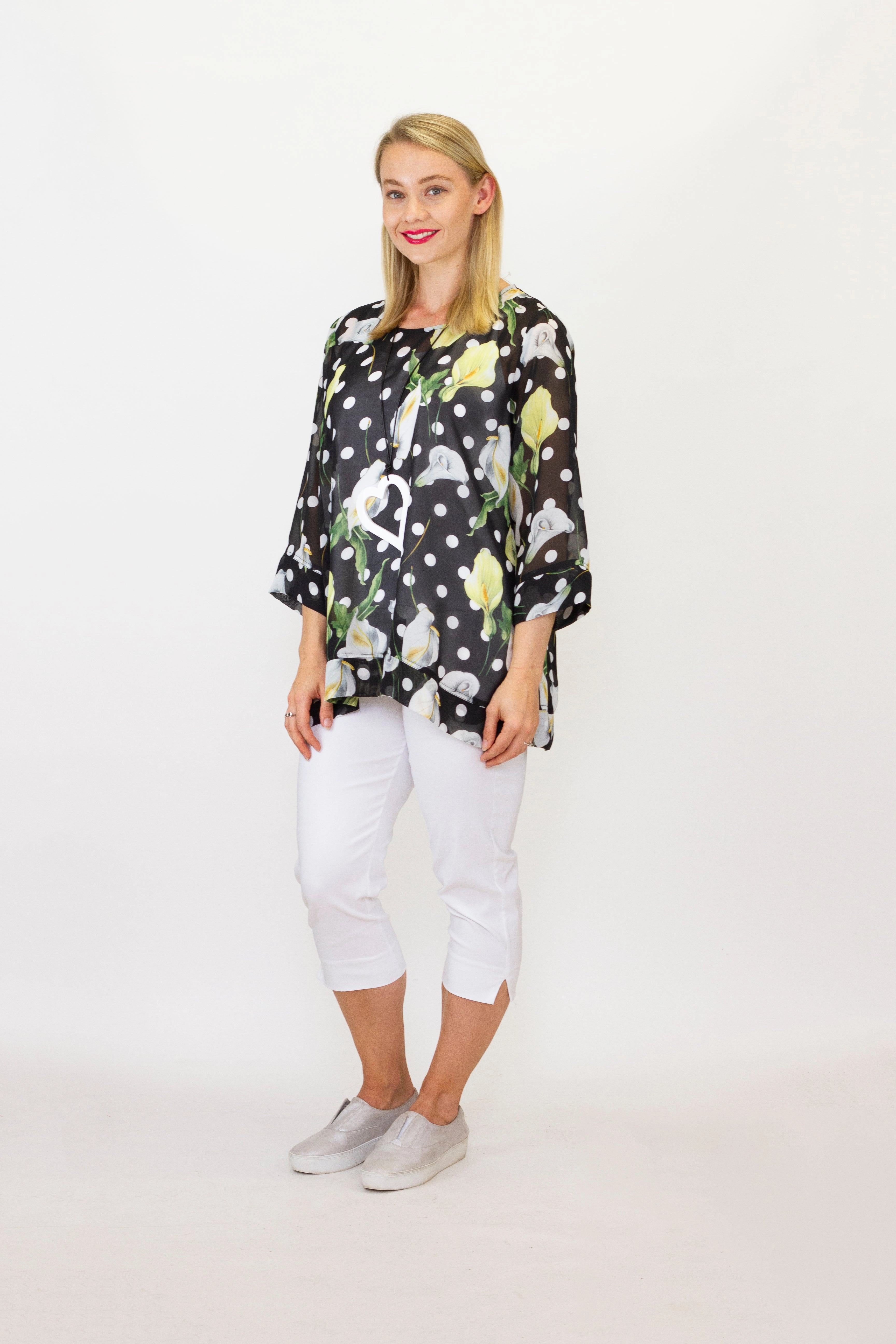 Cashews - C749 Zenya 7 8 Pant Flattering Comfort Seamless Waistband