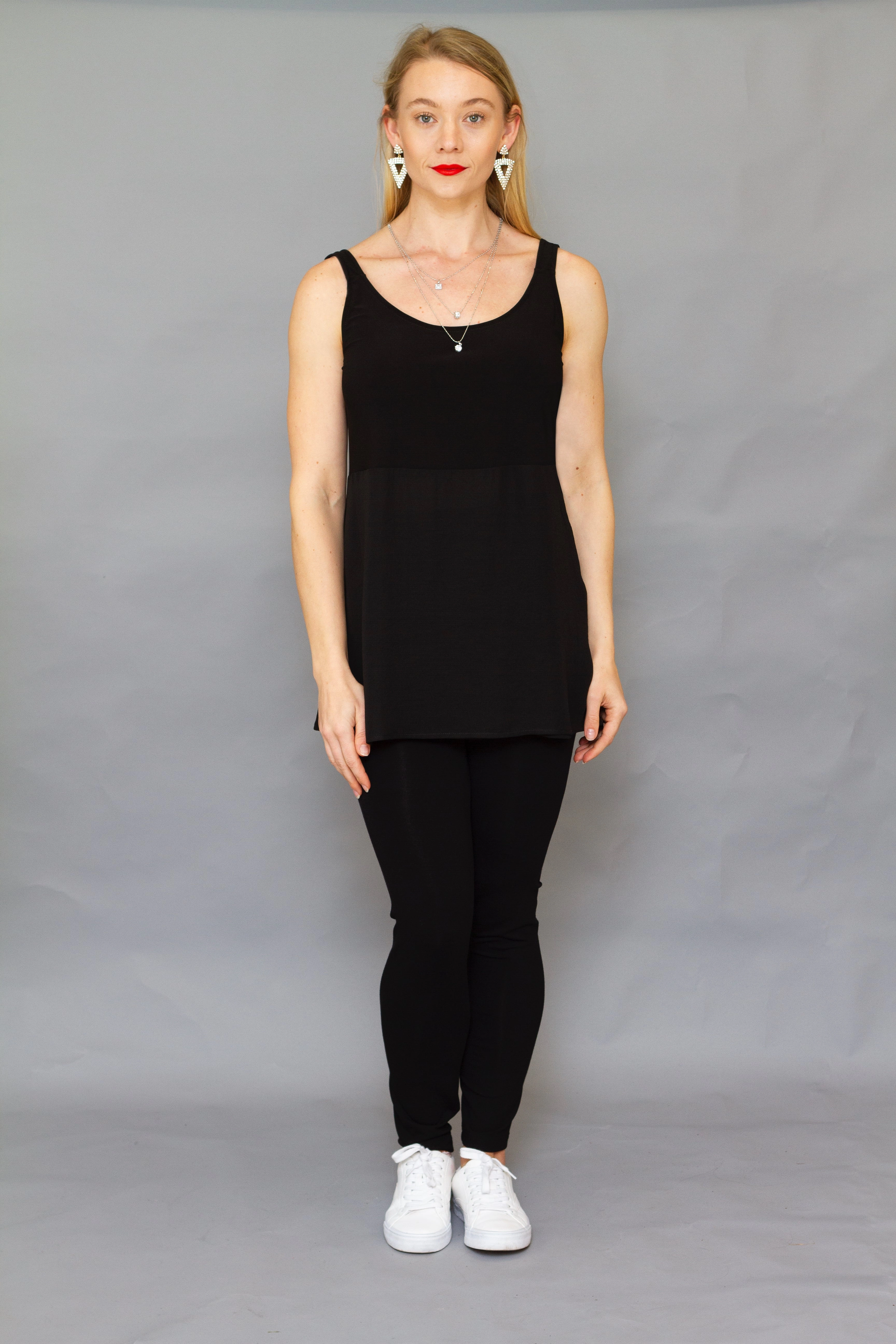 Cashews - PNT109/F18 Slim Leg Ponti Pant Versatile Layer Minimal Waist