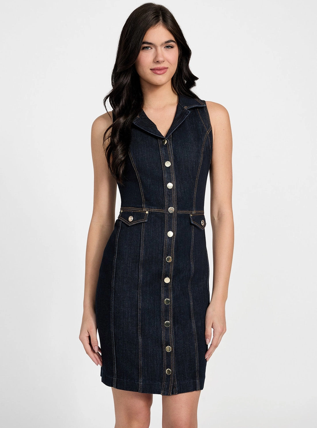 Smart Layer Wear Eco Blue Destiny Denim Dress