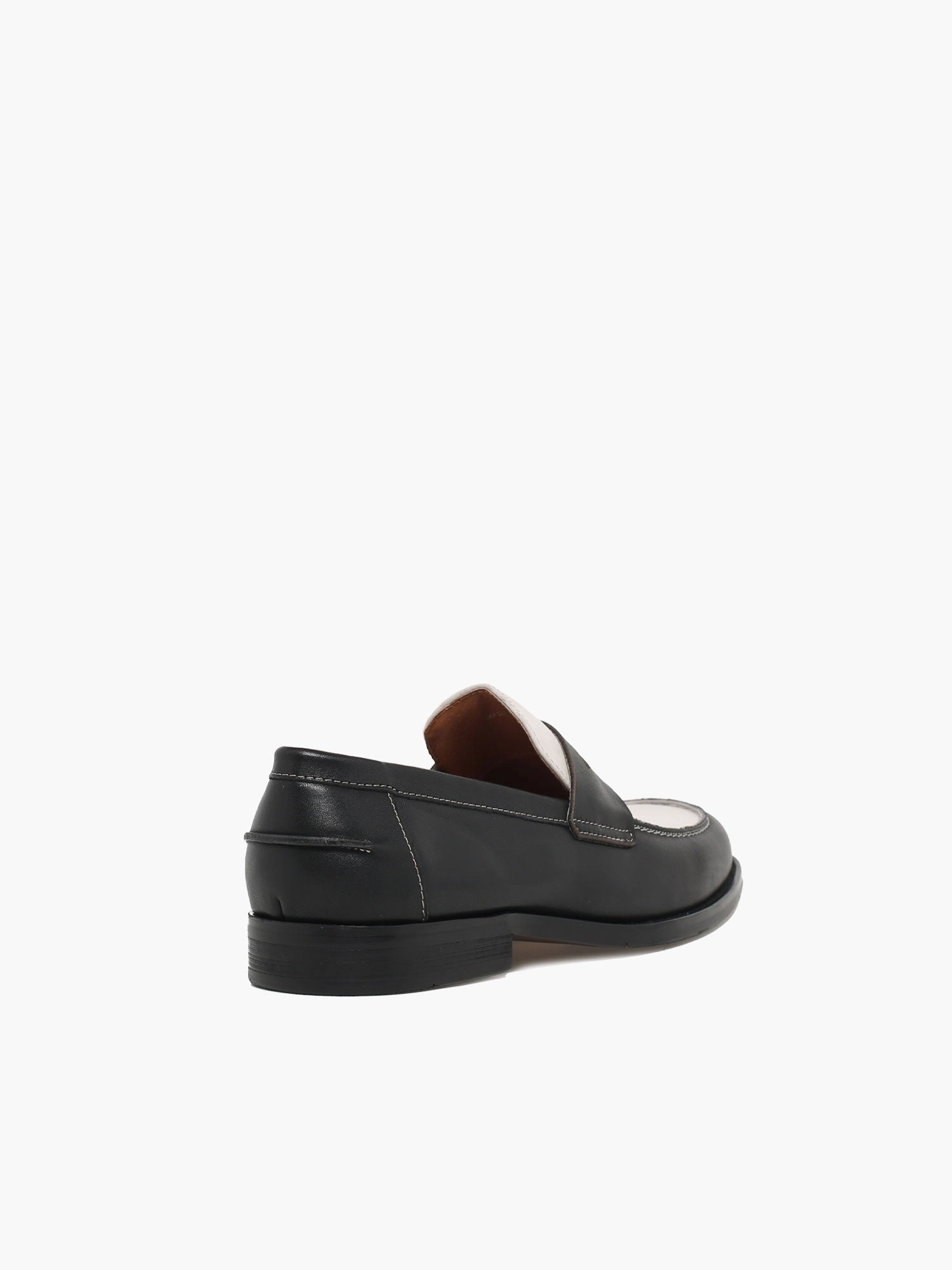 Work Ready Brendan Black White  calf leather