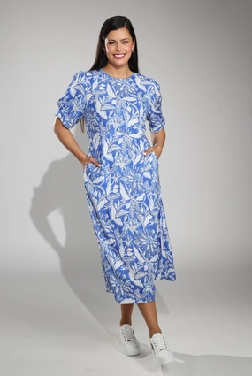 Dress | Delft Garden | 7322C1 Piped-Edge
