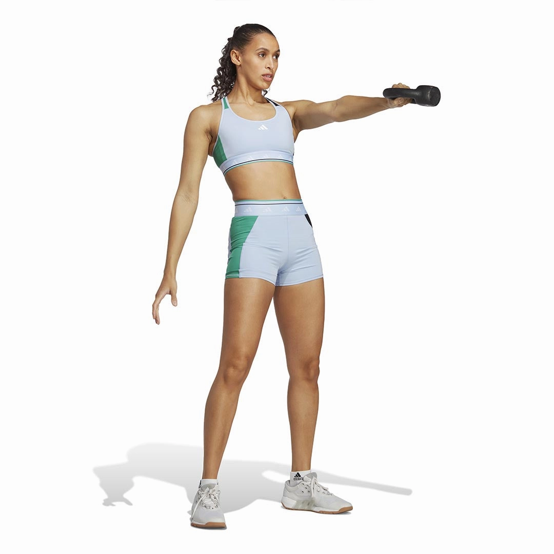 Cozy Layer adidas - Women's Techfit Colorblock 3 Inch Shorts (HS3325)