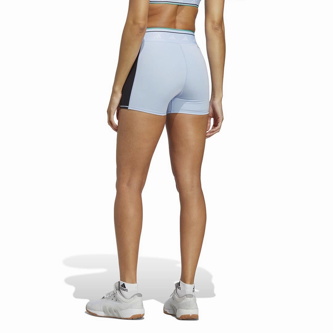 adidas - Women's Techfit Colorblock 3 Inch Shorts (HS3325) ripstop fabric