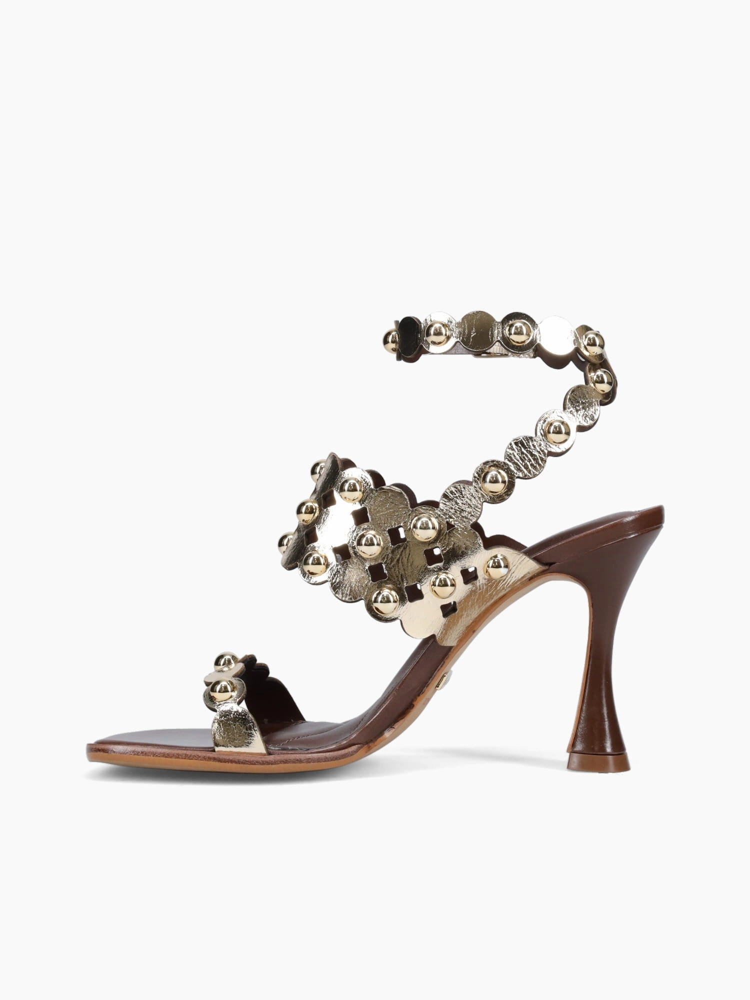 Ameline Gold Crystal Leather party mode