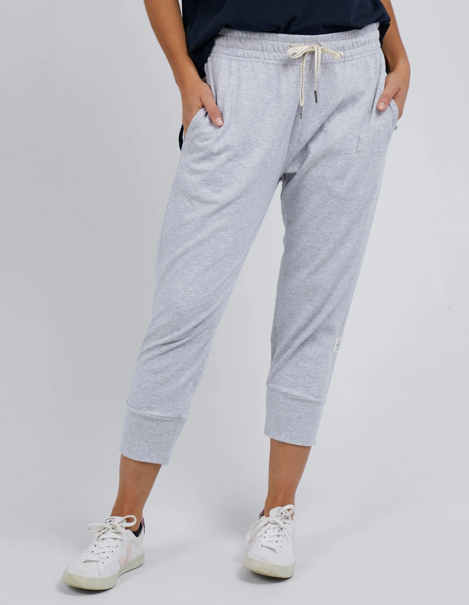 Elm Fundamental Brunch Pant Grey Marle Chic Comfort