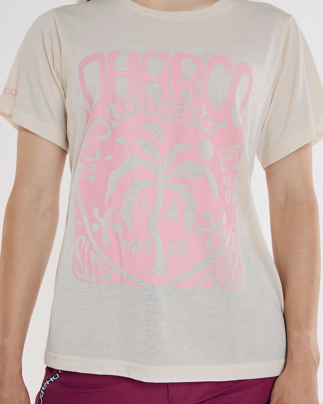 Womens Short Sleeve Tech Tee | Bone Breathable mesh