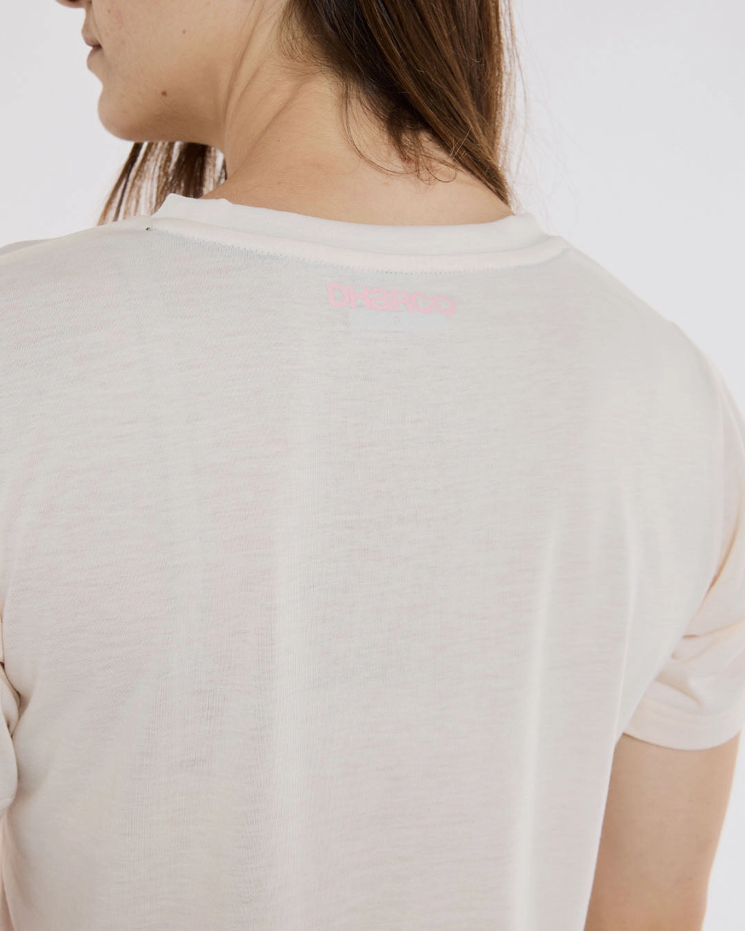 Premium Cotton Non Fading Material Womens Short Sleeve Tech Tee | Bone