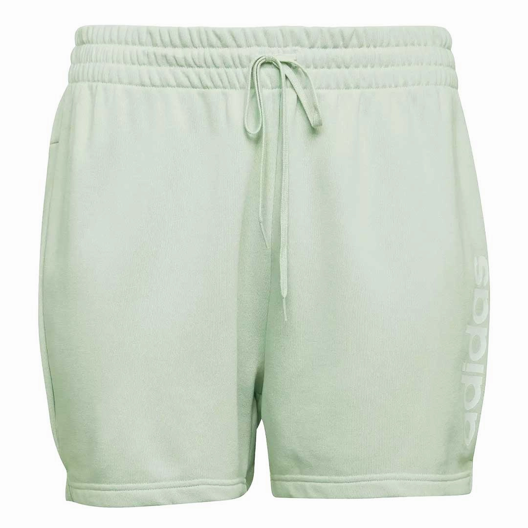 Anti Odor Treatment Sustainable Material Blend adidas - Women's Linear French Terry Shorts (Plus Size) (HL4391)