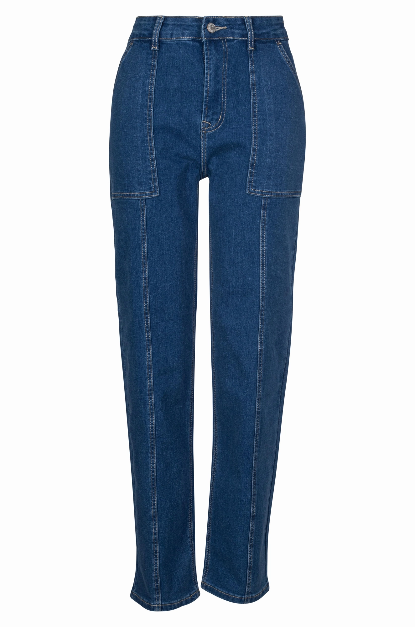 Straight leg Wonder Denim Jeans | MID INDIGO | 6623A1 premium design Eco Certified Textile Standards
