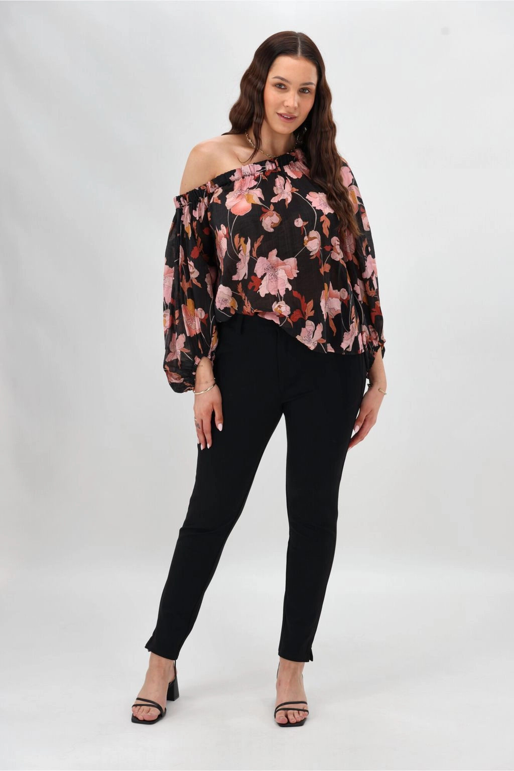 Elm Starla Pant Black Body Hug Petite Size Durable Stitch