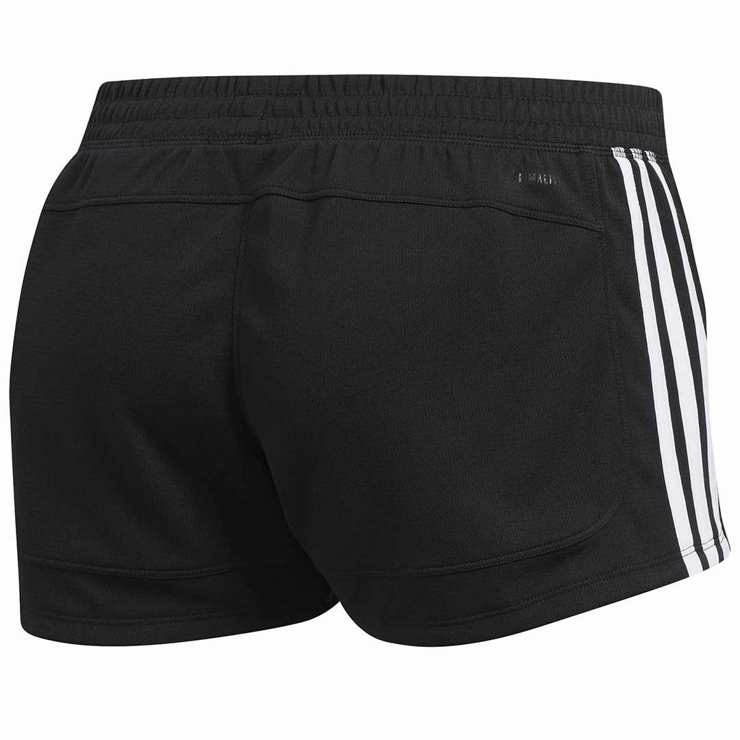 adidas - Women's Pacer 3 Stripes Knit Shorts (DU3502) Workout Ready Sporty Cut