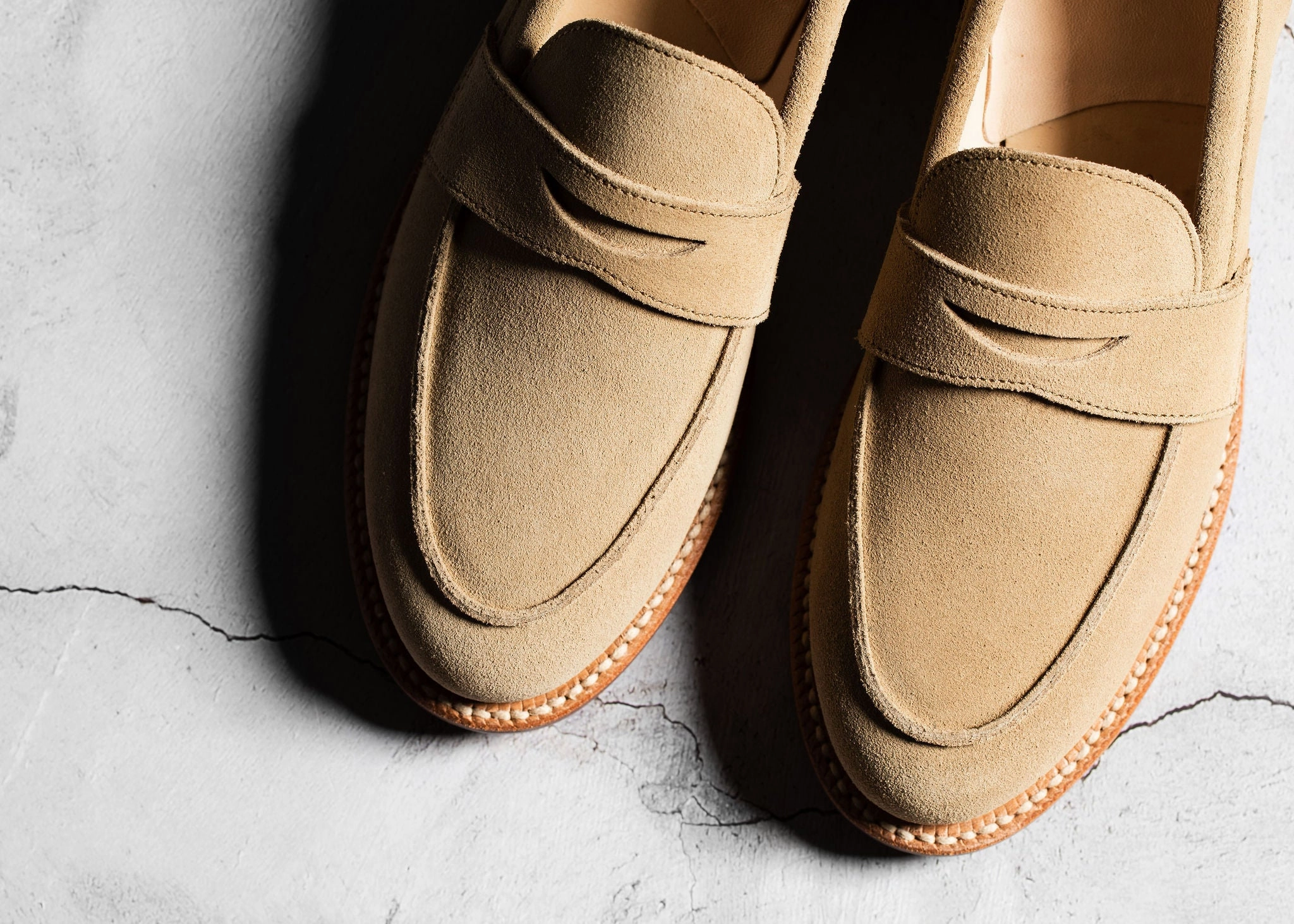 Secure fit Clara Penny Loafer Tan Suede