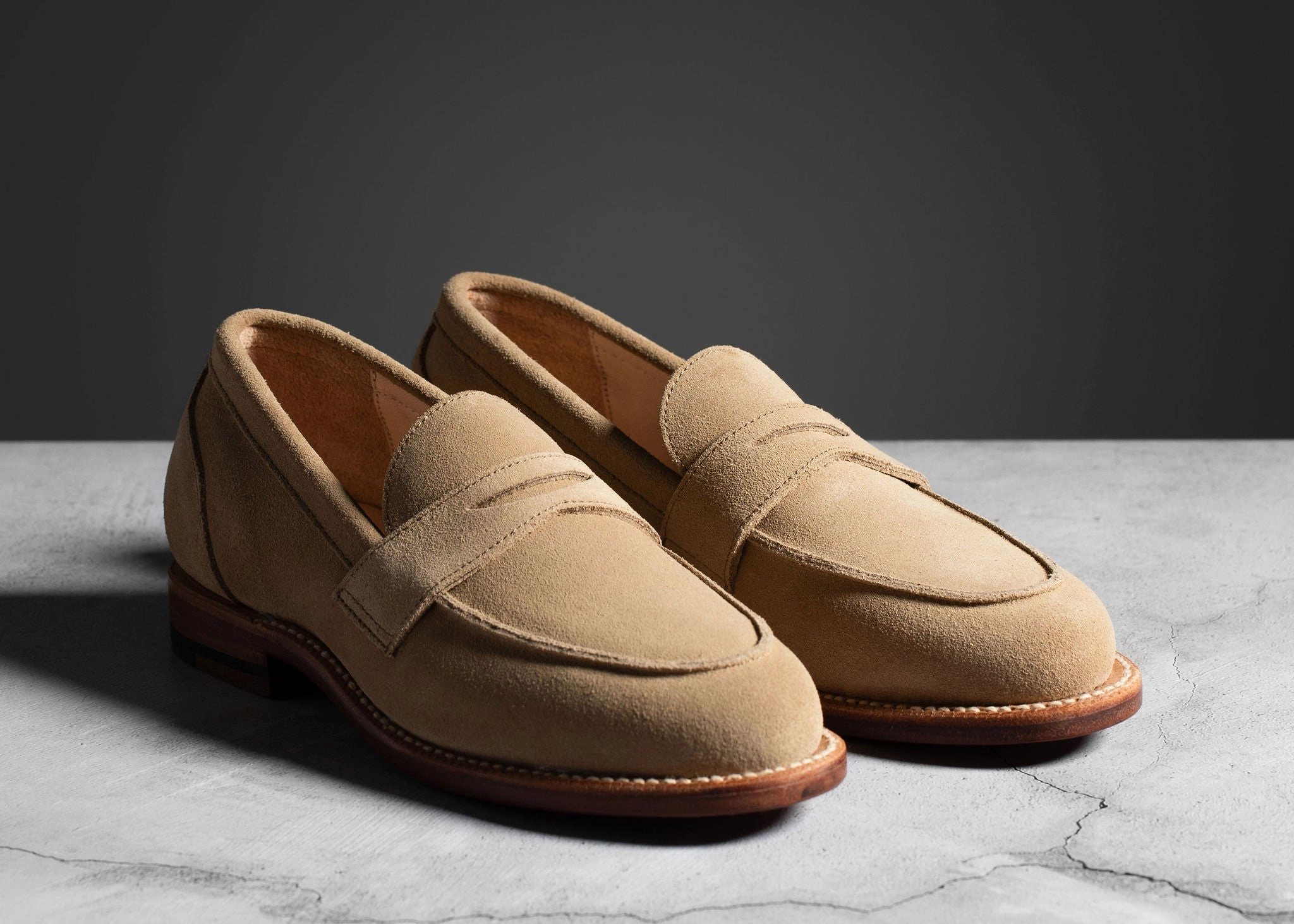 Silent Vibe Clara Penny Loafer Tan Suede