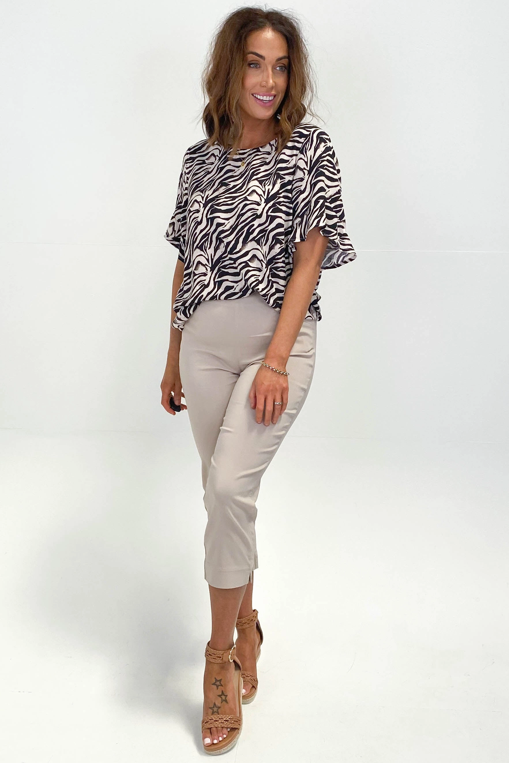 Flexible Comfort Wearable Travel Enthusiast Flexible Wear Threadz Basic Pant Natural