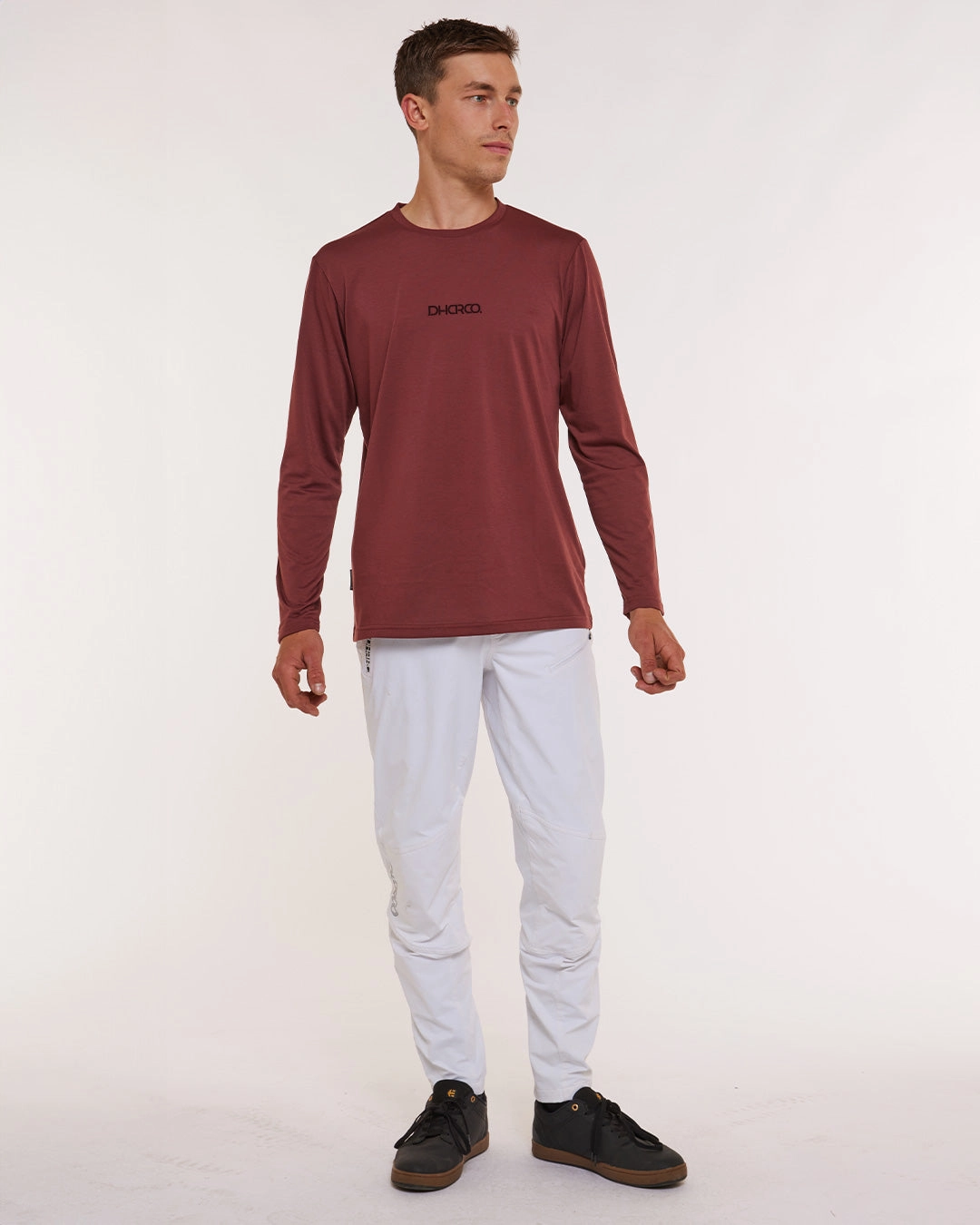 Comfort Fit Design Mens Long Sleeve Tech Tee | Graze