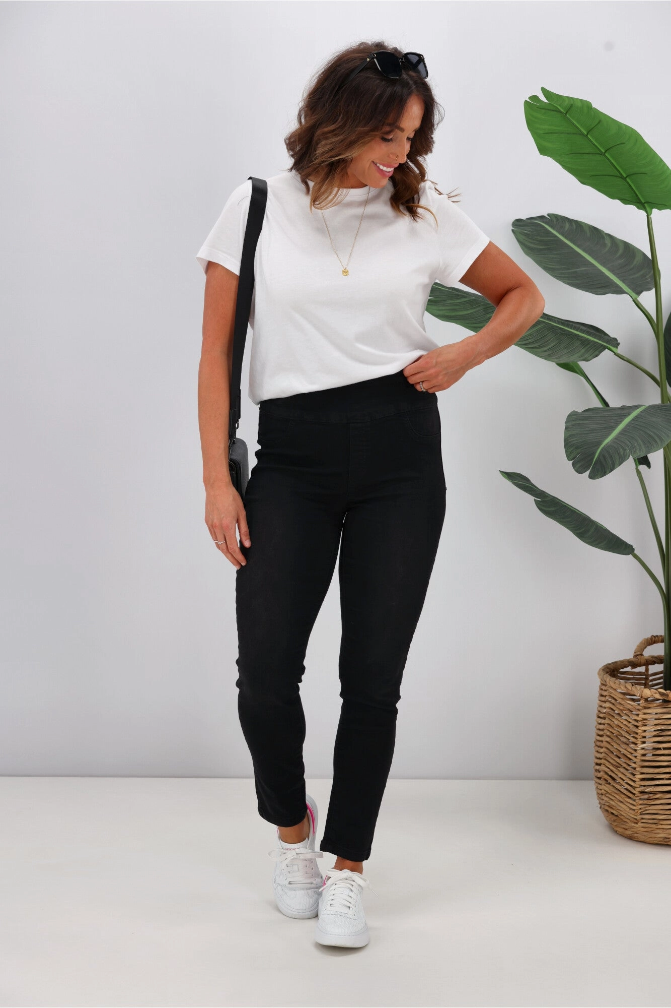 Wakee Denim Moxy Pull On Jean Black Luxury Choice Mountain Hike