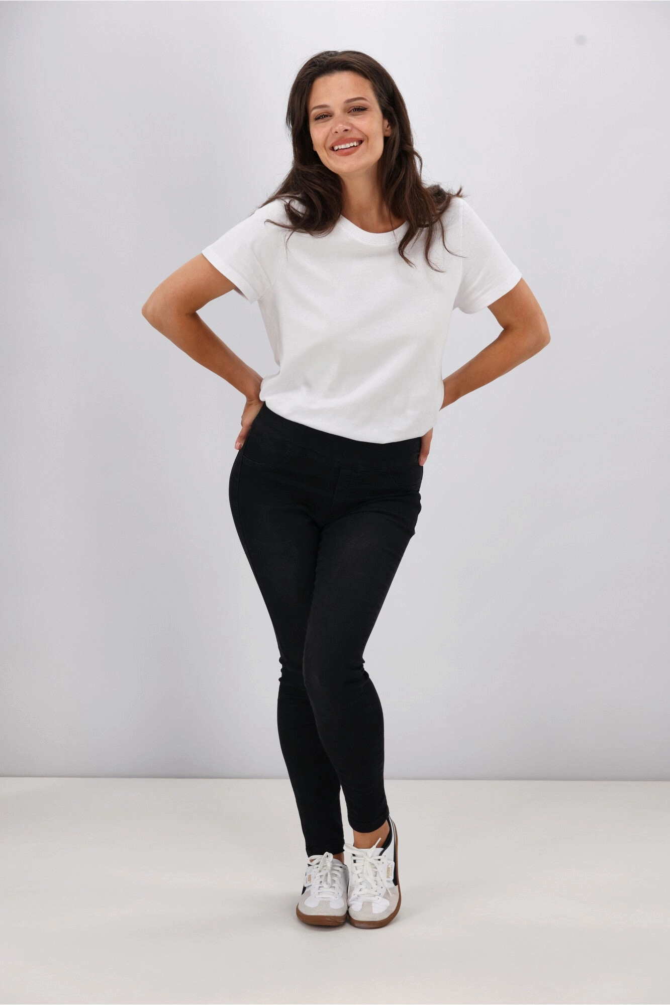 Training Ready Studio Practice Eco Friendly Wakee Denim Moxy Pull On Jean Black