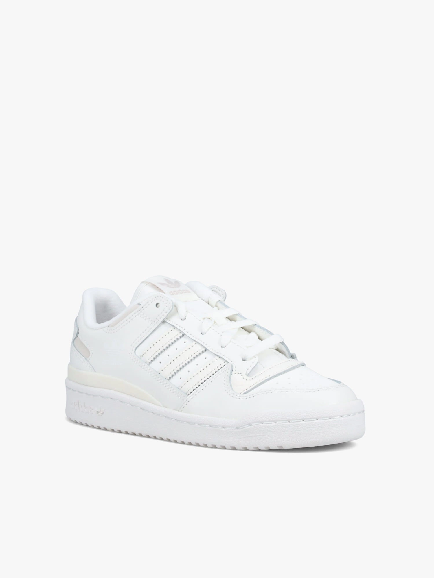 Sleek Comfort Forum Low White Grey leather