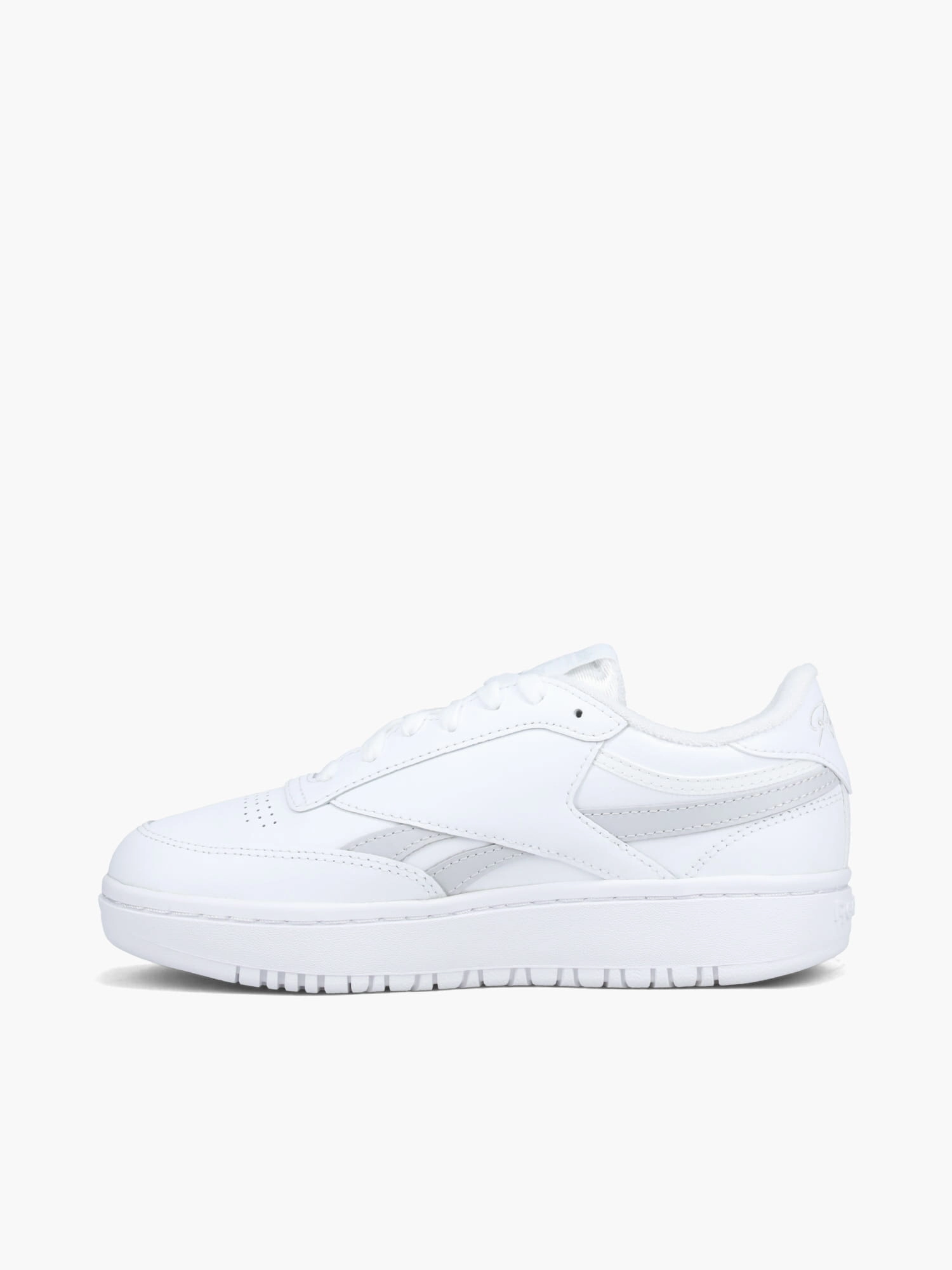 Club C Double Revenge White Grey Durable Stitching Breathability