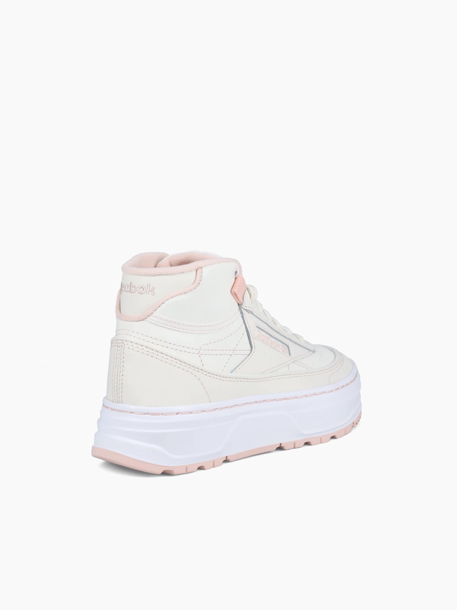 Club C Geo Mid Chalk Pink leather Lightweight Construction Structured grip