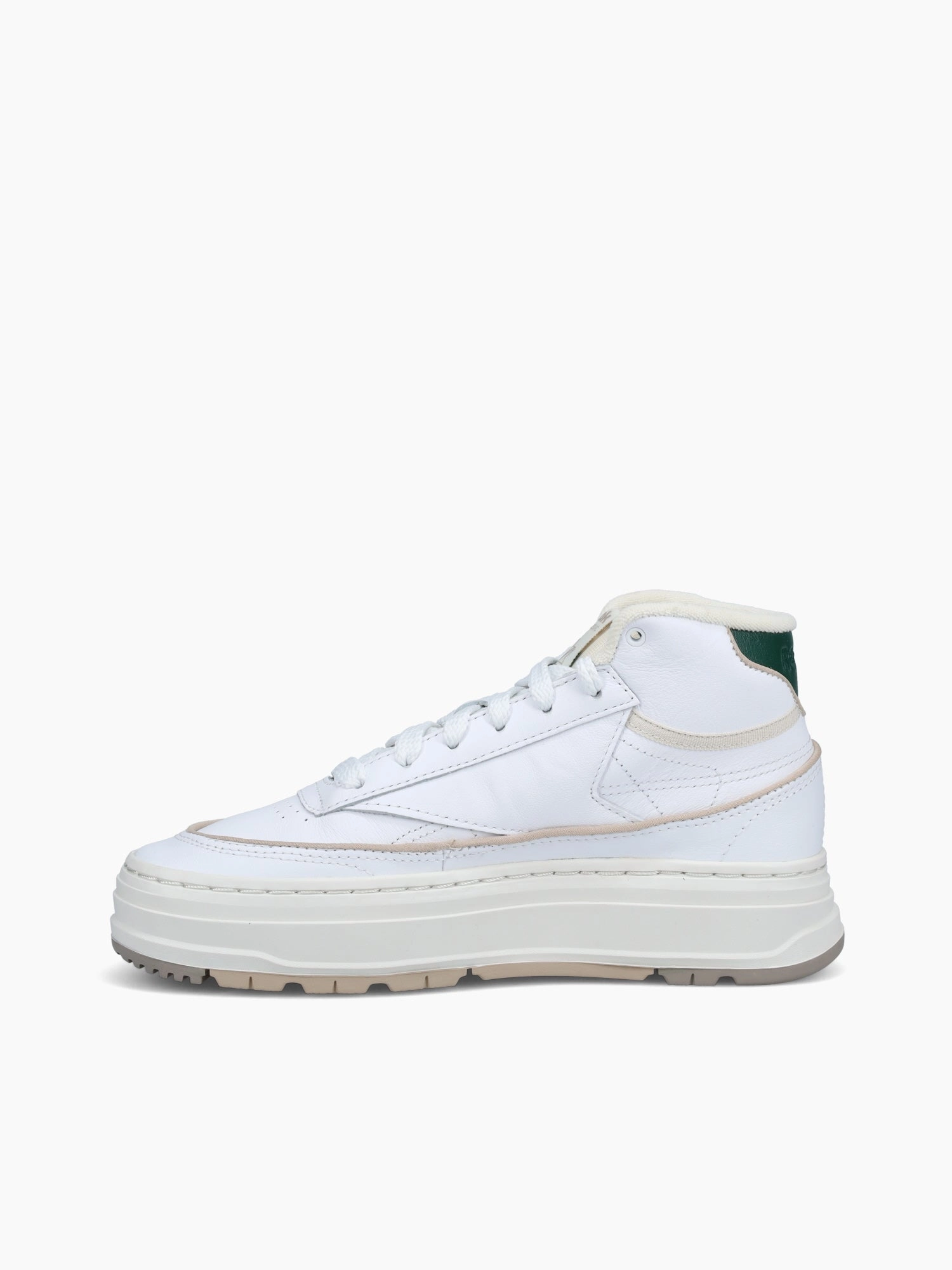 Club C Geo Mid White Non Slip Sole