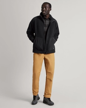 Cashmere Blend Co-Z High Pile Men's Jacket - Black