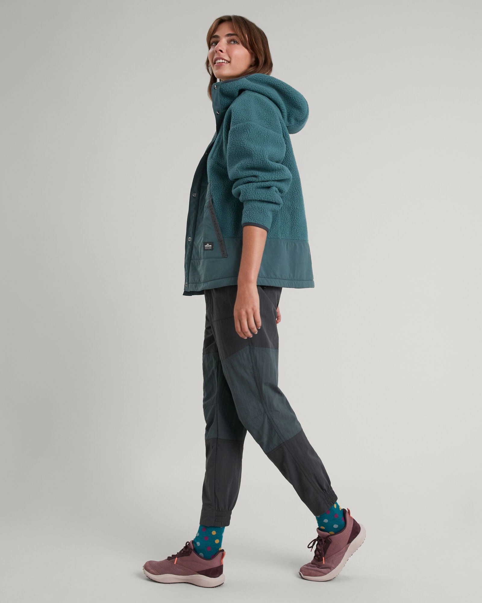 Abrasion Proof Edging Reinforced Elbows Co-Z High Pile Women's Jacket - Deep Lagoon