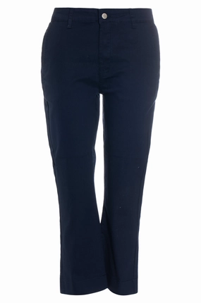 Coloured Denim Crop length Jeans | NAVY | 6905AR High Durability Thread Breathable Travel Outfit Brunch Outfit