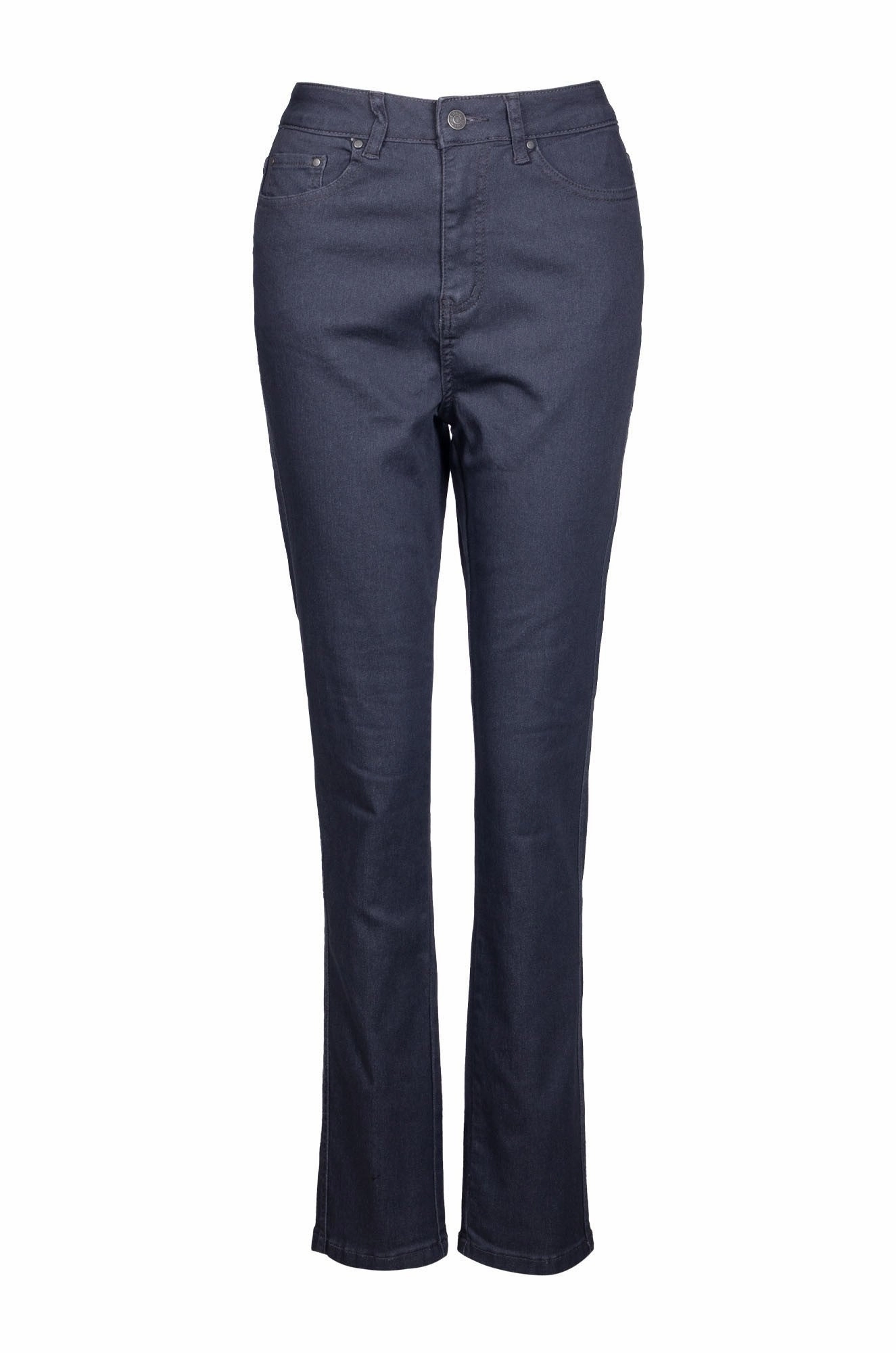 Popular Option Coloured Denim Regular Jeans | CHARCOAL | 6908B1